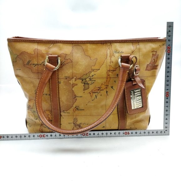 PRIMA CLASSE Hand Bag Brown PVC - Picture 2 of 9
